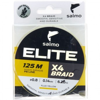 Леска плетёная SALMO ELITE х4 BRAID Dark Gray 125/008 4951-014 Леска плетёная SALMO ELITE х4 BRAID Dark Gray 125/008 4951-014